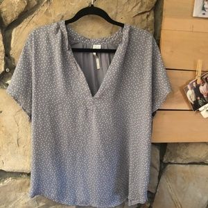 LC Lauren Conrad Gray Blouse